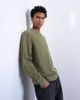 Topman Topman regular fit knit sweater in washed green - 3