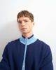 Topman Topman regular fit knitted track cardigan in navy-Blue - 4