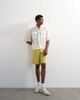 Topman Topman relaxed fit bermuda sweat shorts in washed yellow - 1