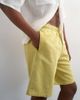 Topman Topman relaxed fit bermuda sweat shorts in washed yellow - 3