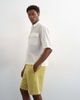 Topman Topman relaxed fit bermuda sweat shorts in washed yellow - 4