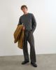 Topman Topman relaxed fit cable knit sweater in charcoal-MULTI - 1