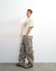Topman Topman relaxed fit crop vintage Rays print T-shirt with distressing in ivory-White - 3