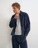 Topman Topman relaxed fit crop washed corduroy overshirt in washed blue - 2