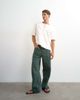 Topman Topman relaxed fit jersey twill baseball henley shirt in ecru-White - 4