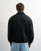 Topman Topman relaxed fit jersey utility shacket with funnel neck in black - 3