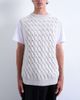 Topman Topman relaxed fit knit pleated tank top in gray - 3
