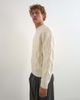 Topman Topman relaxed fit knitted cable sweater in ecru-WHITE - 3