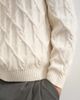 Topman Topman relaxed fit knitted cable sweater in ecru-WHITE - 4