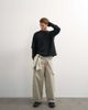 Topman Topman relaxed fit layered T-shirt with waffle sleeves in washed black - 2