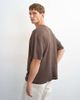 Topman Topman relaxed fit linen mix T-shirt in brown - 3