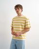 Topman Topman relaxed fit striped T-shirt in yellow - 1