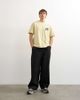Topman Topman relaxed fit T-shirt with Amor embroidery in washed yellow-Neutral - 4