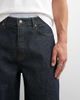 Topman Topman rigid baggy fit jean in raw-Blue - 3