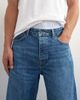 Topman Topman rigid baggy fit jeans in mid wash-Blue - 3