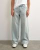 Topman Topman rigid baggy fit jeans with turn-up hem in light wash-Blue - 2