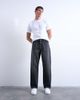Topman Topman rigid baggy jean in washed black - 1