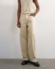 Topman Topman rigid baggy jeans in oat-Neutral - 1