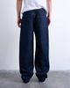 Topman Topman rigid baggy jeans in raw-Blue - 4