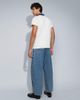 Topman Topman rigid barrel fit jeans in medium wash-Blue - 3