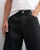 Topman Topman rigid barrel fit jeans in raw black - 3