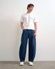 Topman Topman rigid barrel jeans in dark wash-Blue - 2