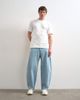 Topman Topman rigid barrel jeans in light wash-Blue - 2