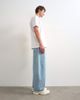 Topman Topman rigid barrel jeans in light wash-Blue - 3