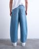 Topman Topman rigid barrel jeans in mid wash-Blue - 4