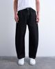 Topman Topman rigid barrel jeans in raw black - 1