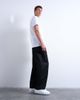 Topman Topman rigid barrel jeans in raw black - 3