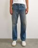 Topman Topman rigid straight fit jeans with tint in mid wash-Blue - 2