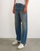 Topman Topman rigid straight fit jeans with tint in mid wash-Blue - 4