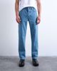 Topman Topman rigid straight jeans in mid wash-Blue - 1