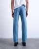 Topman Topman rigid straight jeans in mid wash-Blue - 4