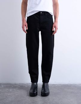 Topman Topman rigid taper jeans in black