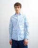 Topman Topman slim fit long sleeve formal stretch shirt in light blue - 1