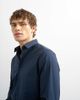 Topman Topman slim fit long sleeve formal stretch shirt in navy - 4