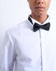 Topman Topman slim fit long sleeve tuxedo shirt with bib in white - 3