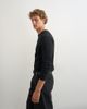 Topman Topman slim fit rib long sleeve t-shirt in black - 4