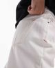 Topman Topman straight fit jeans in ecru-White - 4