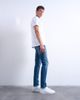 Topman Topman stretch skinny jeans in mid wash-Blue - 3