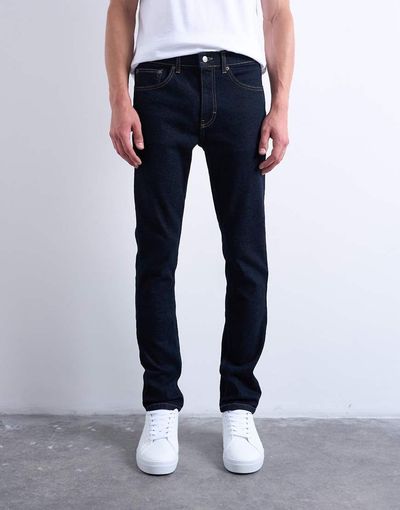 Topman Topman stretch skinny jeans in raw-Blue