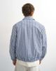 Topman Topman textured harrington jacket in blue stripes - 3