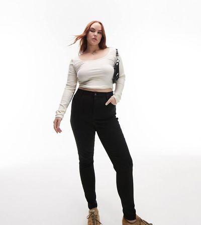 Topshop Hourglass Topshop Curve Jamie jeans in black