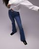 Topshop Hourglass Topshop Hourglass Jamie Flare high rise jeans in mid blue - 1