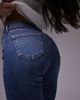 Topshop Hourglass Topshop Hourglass Jamie Flare high rise jeans in mid blue - 2