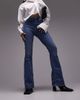 Topshop Hourglass Topshop Hourglass Jamie Flare high rise jeans in mid blue - 3
