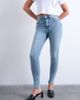 Topshop Hourglass Topshop Hourglass Jamie high rise skinny jeans in bleach-Blue - 4