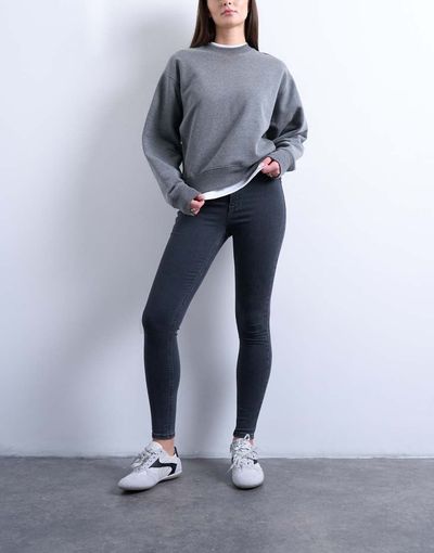 Topshop Hourglass Topshop Hourglass Joni skinny high rise jeans in washed black